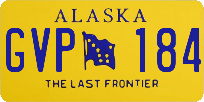 AK license plate GVP184