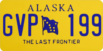 AK license plate GVP199