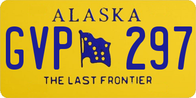 AK license plate GVP297