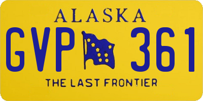 AK license plate GVP361