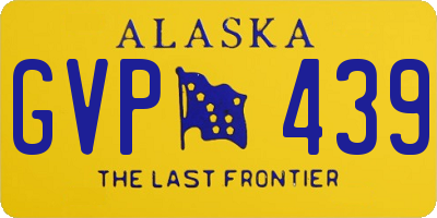 AK license plate GVP439