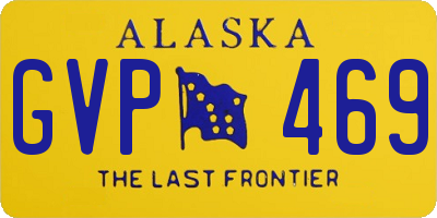 AK license plate GVP469