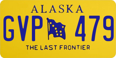 AK license plate GVP479