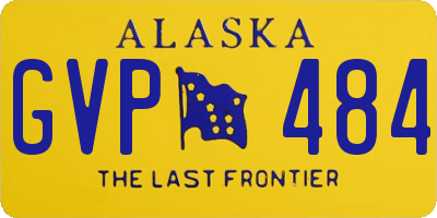 AK license plate GVP484
