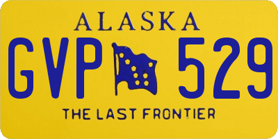 AK license plate GVP529