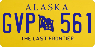 AK license plate GVP561