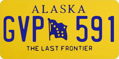 AK license plate GVP591