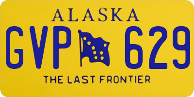 AK license plate GVP629