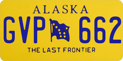 AK license plate GVP662