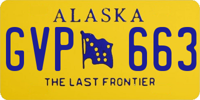 AK license plate GVP663