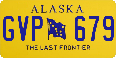 AK license plate GVP679