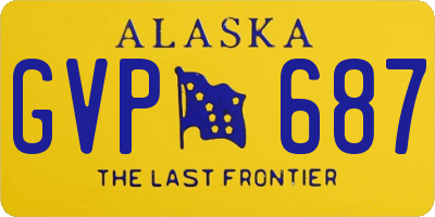 AK license plate GVP687