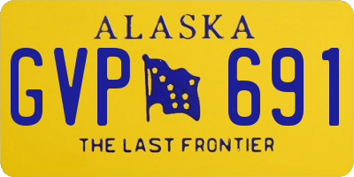 AK license plate GVP691