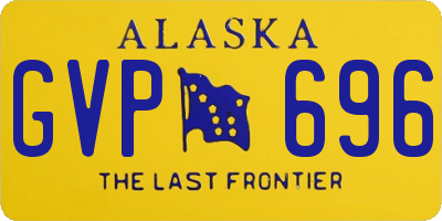 AK license plate GVP696
