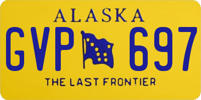 AK license plate GVP697