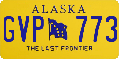 AK license plate GVP773