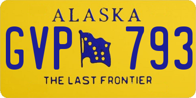 AK license plate GVP793