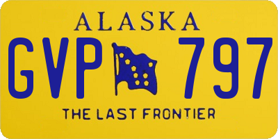 AK license plate GVP797