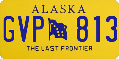 AK license plate GVP813