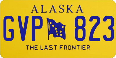 AK license plate GVP823