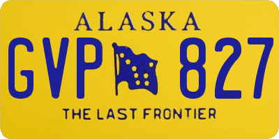 AK license plate GVP827