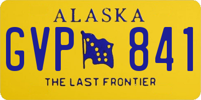 AK license plate GVP841