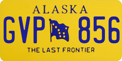 AK license plate GVP856