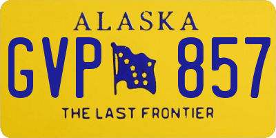 AK license plate GVP857