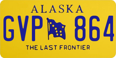 AK license plate GVP864