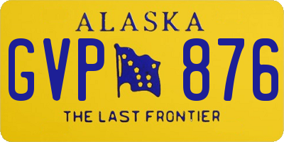 AK license plate GVP876