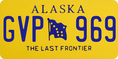 AK license plate GVP969