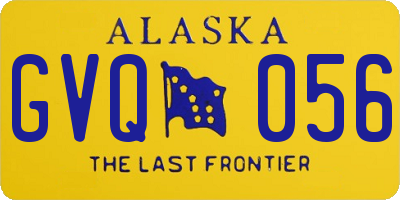 AK license plate GVQ056