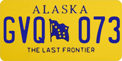 AK license plate GVQ073