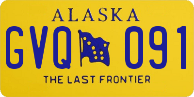 AK license plate GVQ091