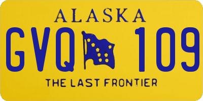 AK license plate GVQ109