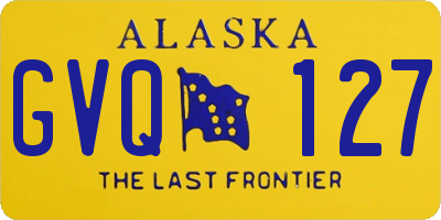 AK license plate GVQ127