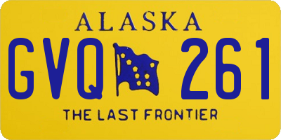 AK license plate GVQ261