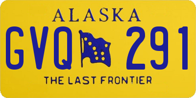 AK license plate GVQ291