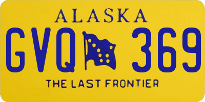 AK license plate GVQ369