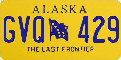 AK license plate GVQ429