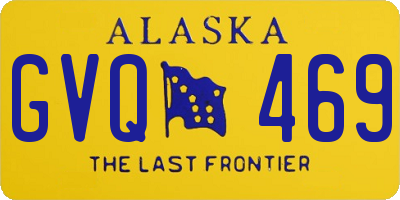 AK license plate GVQ469