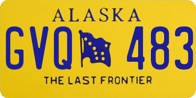 AK license plate GVQ483