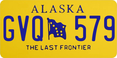 AK license plate GVQ579