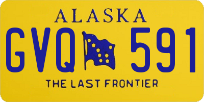 AK license plate GVQ591