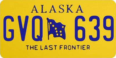 AK license plate GVQ639