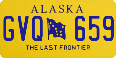 AK license plate GVQ659