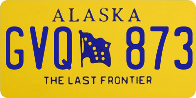 AK license plate GVQ873