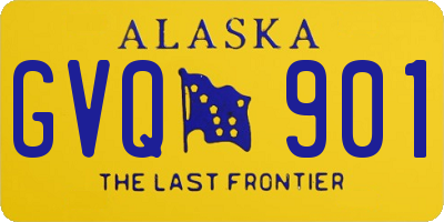 AK license plate GVQ901