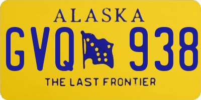 AK license plate GVQ938