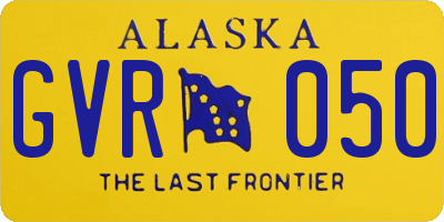 AK license plate GVR050